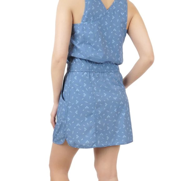 NWT! Mountain and Isles Sun Chaser Scoop Neck Tank Dress "Storm Geo" M - Picture 2 of 13